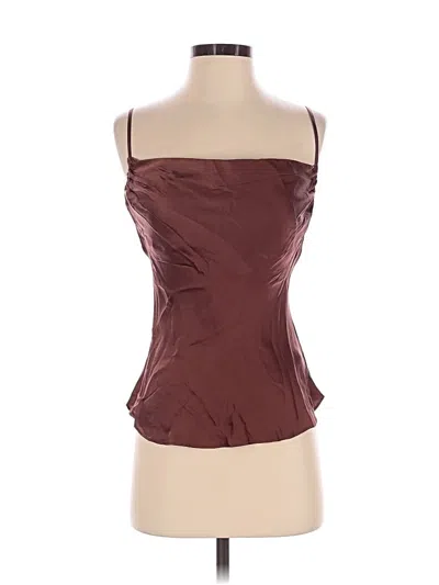 Pre-owned Wilfred Sleeveless Blouse In Burgundy
