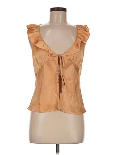 Pre-owned Wilfred Sleeveless Blouse In Tan