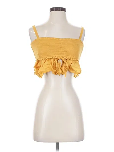 Pre-owned Wilfred Sleeveless Blouse In Yellow