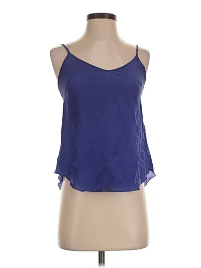 Pre-owned Wilfred Sleeveless Silk Top Blue Halter Neckline Tops