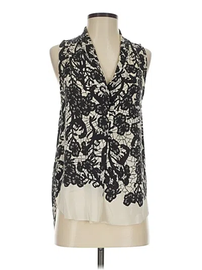 Pre-owned Wilfred Sleeveless Silk Top Ivory Cowl Neck Tops