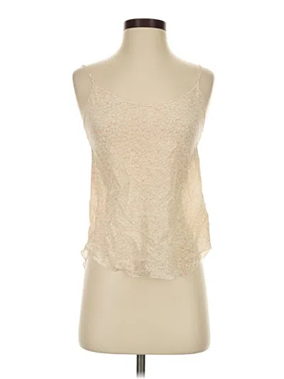 Pre-owned Wilfred Sleeveless Silk Top Ivory Strapless Neckline Tops