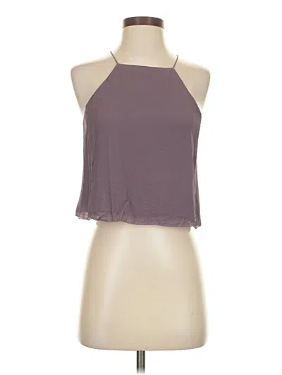 Pre-owned Wilfred Sleeveless Silk Top Purple Halter Neckline Tops