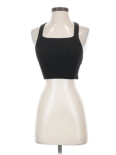 Pre-owned Wilfred Sleeveless Top Black Halter Neckline Tops