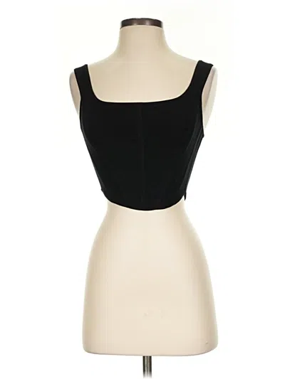 Pre-owned Wilfred Sleeveless Top Black Strapless Neckline Tops