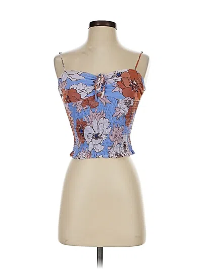 Pre-owned Wilfred Sleeveless Top Blue Strapless Neckline Tops