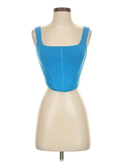 Pre-owned Wilfred Sleeveless Top Blue Strapless Neckline Tops