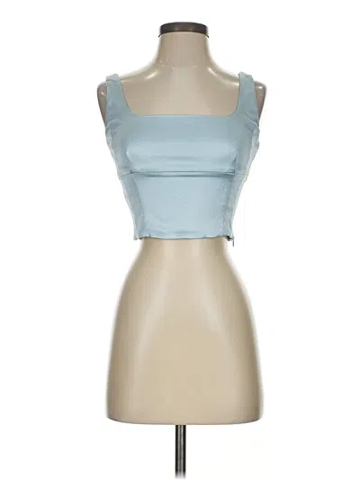 Pre-owned Wilfred Sleeveless Top Blue Strapless Neckline Tops