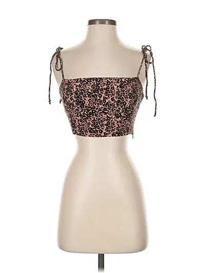 Pre-owned Wilfred Sleeveless Top Brown Strapless Neckline Tops