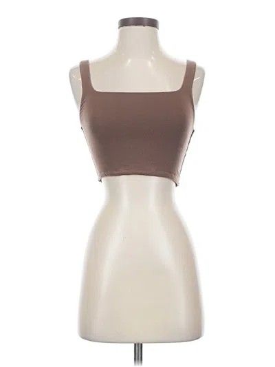 Pre-owned Wilfred Sleeveless Top Brown Strapless Neckline Tops