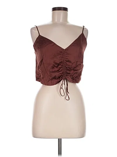 Pre-owned Wilfred Sleeveless Top Burgundy Sweetheart Neckline Tops