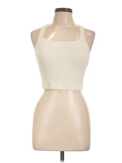 Pre-owned Wilfred Sleeveless Top Ivory Halter Neckline Tops