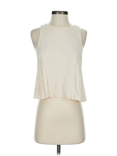 Pre-owned Wilfred Sleeveless Top Ivory Halter Neckline Tops In White