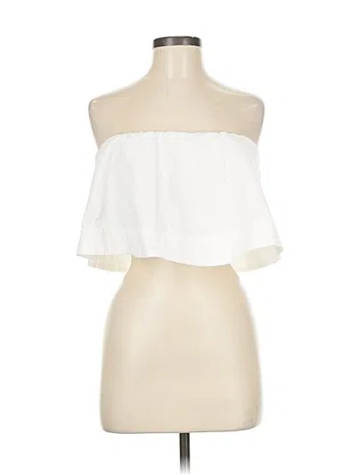 Pre-owned Wilfred Sleeveless Top Ivory Strapless Neckline Tops In White