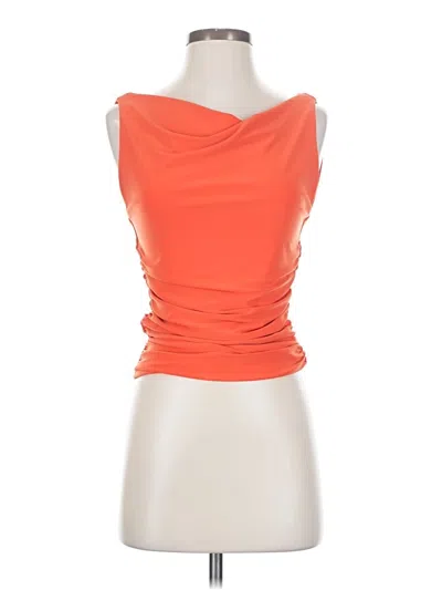 Pre-owned Wilfred Sleeveless Top Orange Strapless Neckline Tops