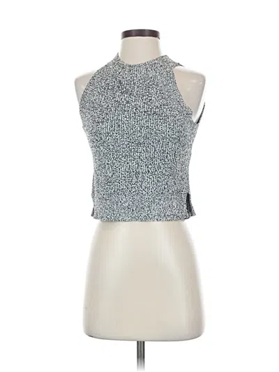 Pre-owned Wilfred Sleeveless Top Silver Halter Neckline Tops