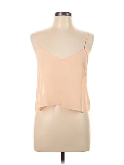 Pre-owned Wilfred Sleeveless Top Tan Halter Neckline Tops In Brown