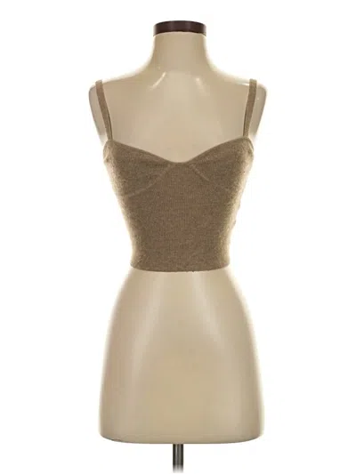 Pre-owned Wilfred Sleeveless Top Tan Sweetheart Neckline Tops