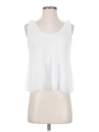 Pre-owned Wilfred Sleeveless Top White Halter Neckline Tops