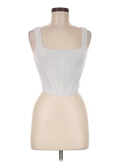 Pre-owned Wilfred Sleeveless Top White Sweetheart Neckline Tops