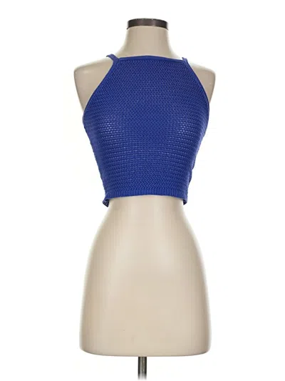 Pre-owned Wilfred Tank Top Blue Halter Neckline Tops