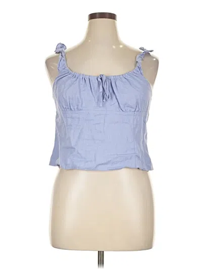 Pre-owned Wilfred Tank Top Blue Strapless Neckline Tops