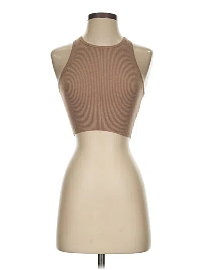 Pre-owned Wilfred Tank Top Brown Halter Neckline Tops