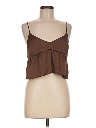 Pre-owned Wilfred Tank Top Brown Strapless Neckline Tops