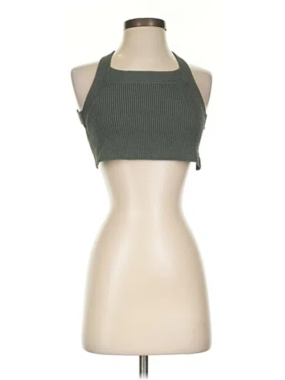 Pre-owned Wilfred Tank Top Green Halter Neckline Tops