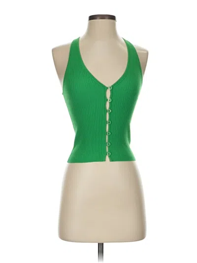 Pre-owned Wilfred Tank Top Green Halter Neckline Tops