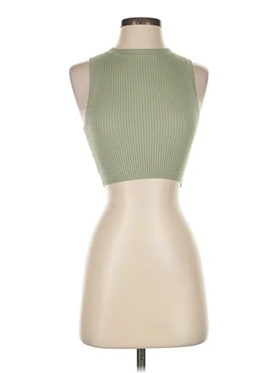 Pre-owned Wilfred Tank Top Green Halter Neckline Tops