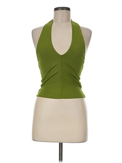 Pre-owned Wilfred Tank Top Green Halter Neckline Tops