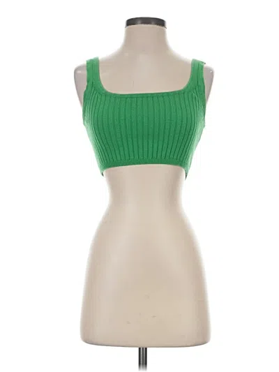 Pre-owned Wilfred Tank Top Green Strapless Neckline Tops