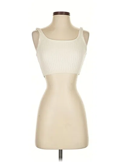 Pre-owned Wilfred Tank Top Ivory Strapless Neckline Tops In White