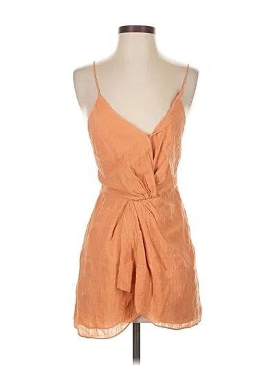 Pre-owned Wilfred Tank Top Orange Plunge Neckline Tops