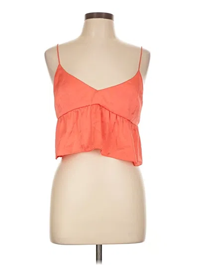 Pre-owned Wilfred Tank Top Orange Strapless Neckline Tops
