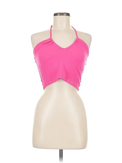 Pre-owned Wilfred Tank Top Pink Halter Neckline Tops