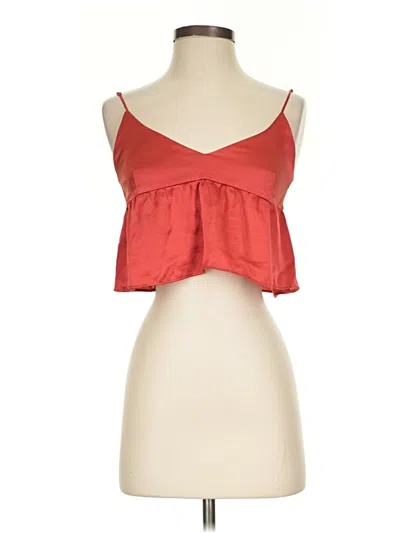 Pre-owned Wilfred Tank Top Red Strapless Neckline Tops