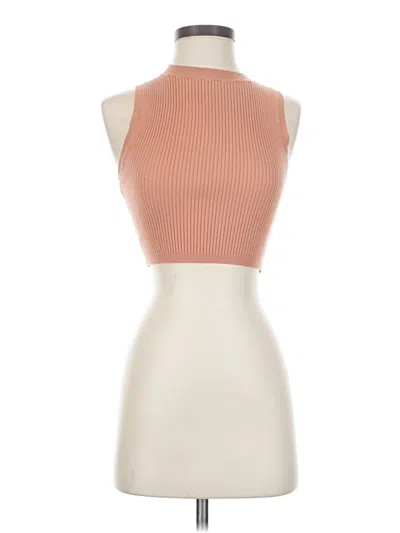 Pre-owned Wilfred Tank Top Tan Halter Neckline Tops