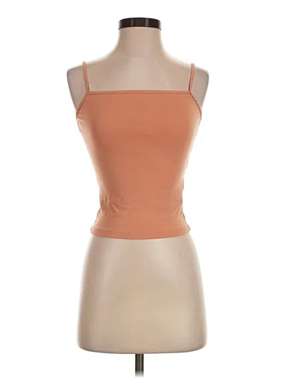 Pre-owned Wilfred Tank Top Tan Strapless Neckline Tops