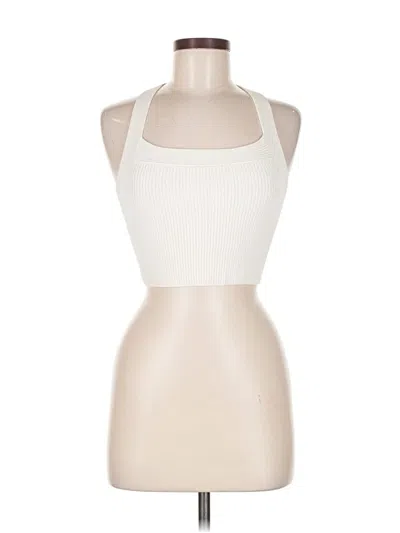 Pre-owned Wilfred Tank Top White Halter Neckline Tops