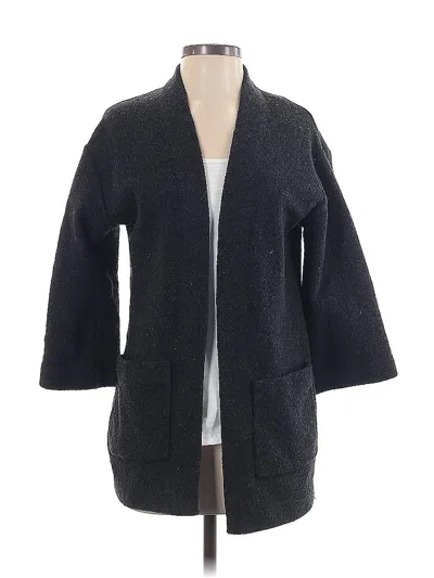 Pre-owned Wilfred Wool Cardigan Sweater In Black