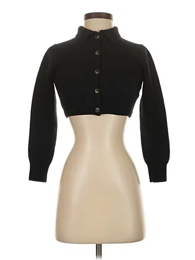 Pre-owned Wilfred Wool Cardigan Sweater In Black