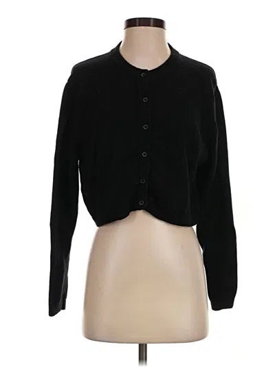 Pre-owned Wilfred Wool Cardigan Sweater In Black