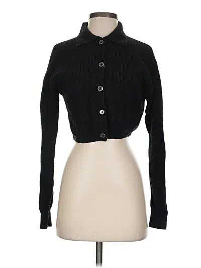 Pre-owned Wilfred Wool Cardigan Sweater In Black