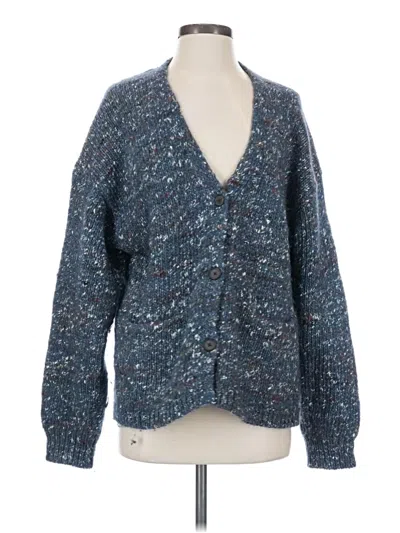 Pre-owned Wilfred Wool Cardigan Sweater In Blue