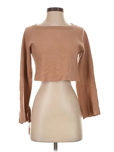 Pre-owned Wilfred Wool Cardigan Sweater In Brown