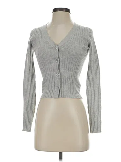 Pre-owned Wilfred Wool Cardigan Sweater In Gray