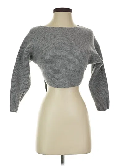 Pre-owned Wilfred Wool Cardigan Sweater In Gray