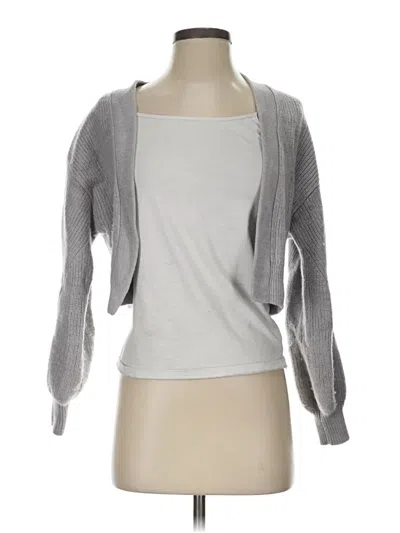 Pre-owned Wilfred Wool Cardigan Sweater In Gray